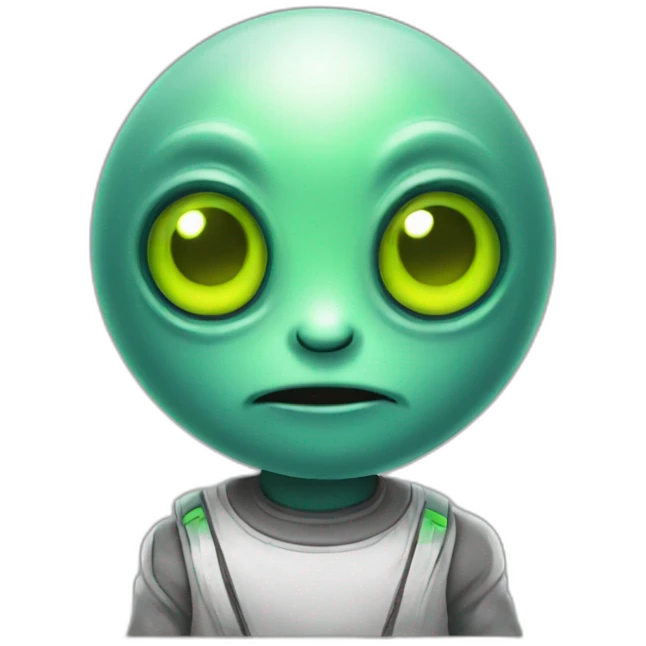 Cute alien emoji