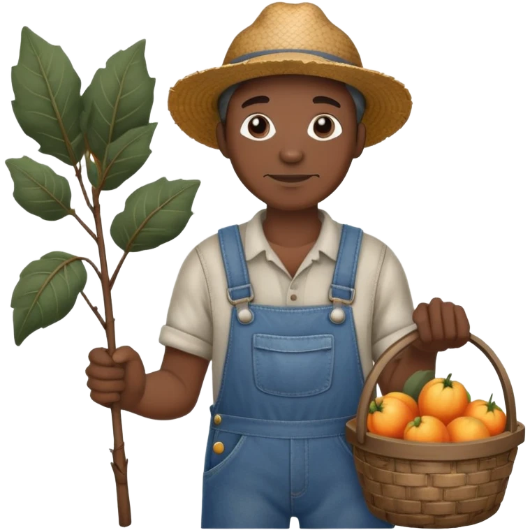 cotton picker farmer black guy emoji