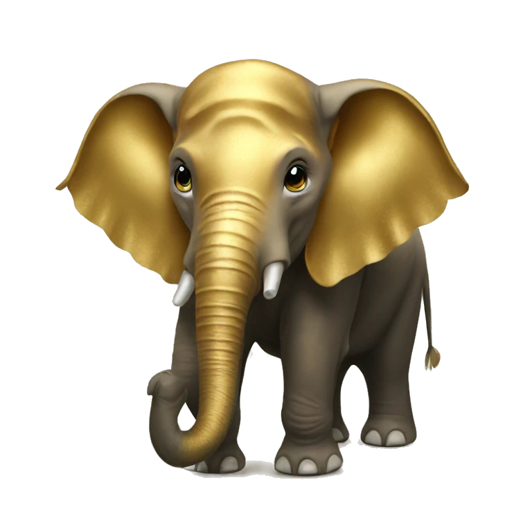 The Golden Elephant emoji