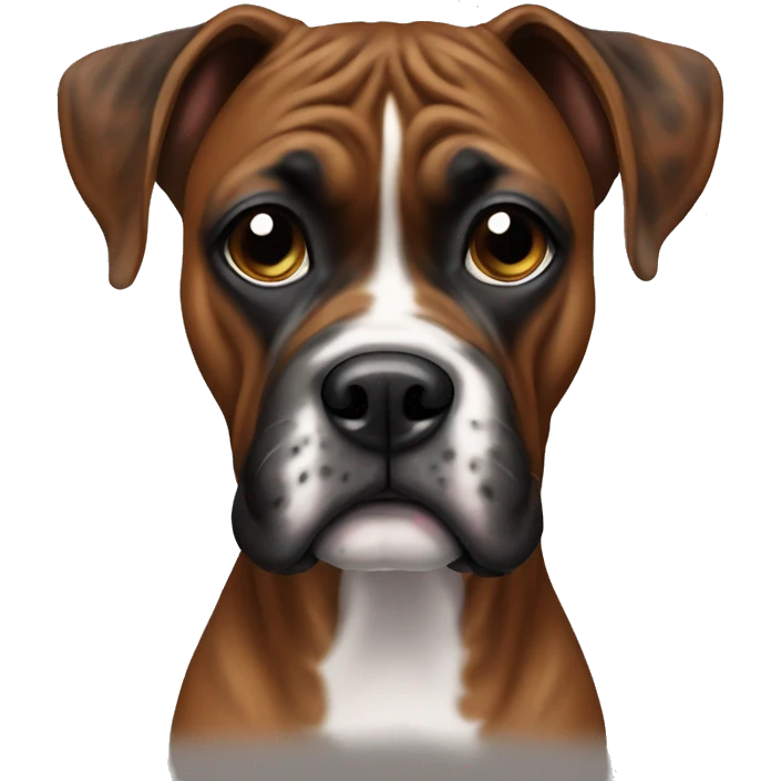 Brindle boxer emoji