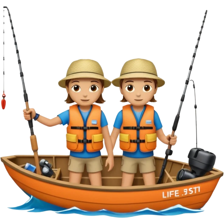 Two people in a boat  emoji
