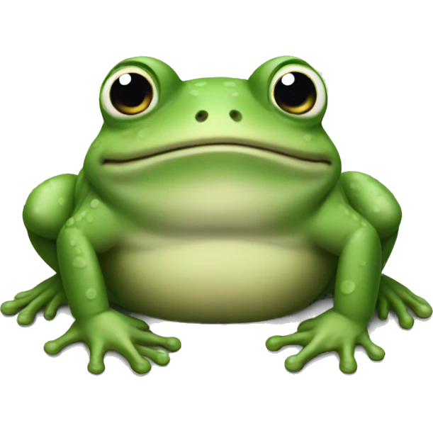 Chunky frog emoji