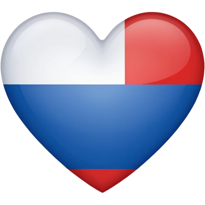 Russian flag heart emoji