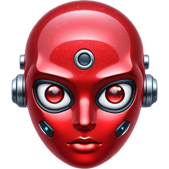 red glitter cyberpunk shine emoji