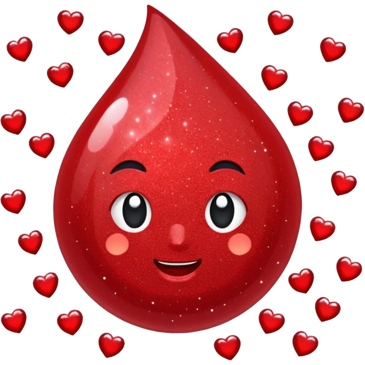 red glitter setor emoji