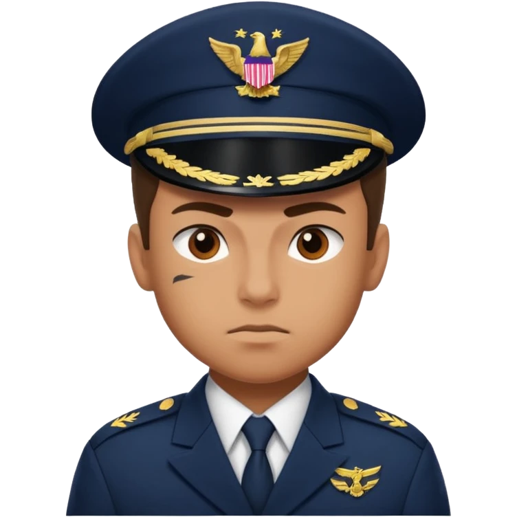 a powerful fighter of the navy emoji