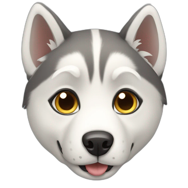 Husky dog emoji