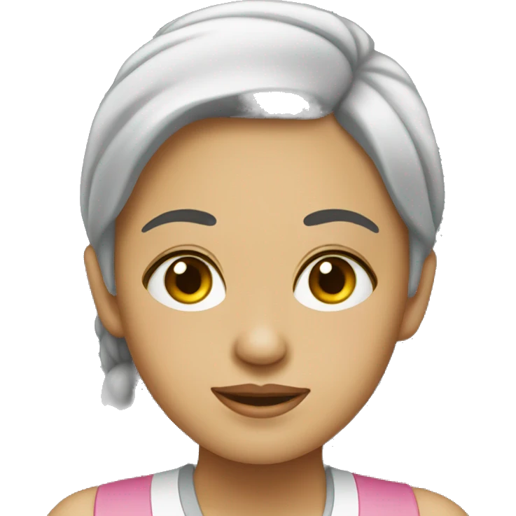 perempuan sedang tertawa emoji