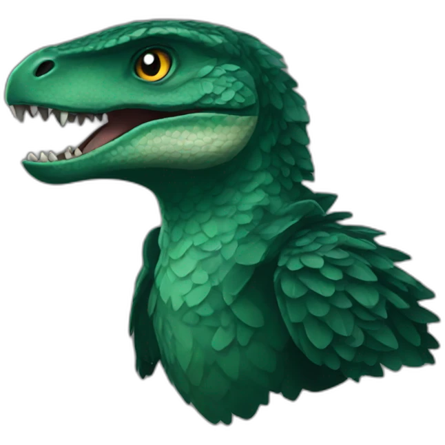dark green raptor emoji