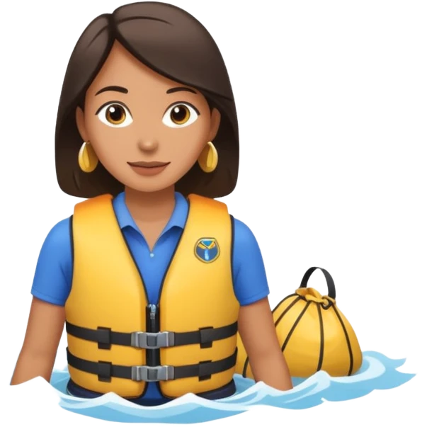 whitewater raftFemale with Gold Necklace emoji
