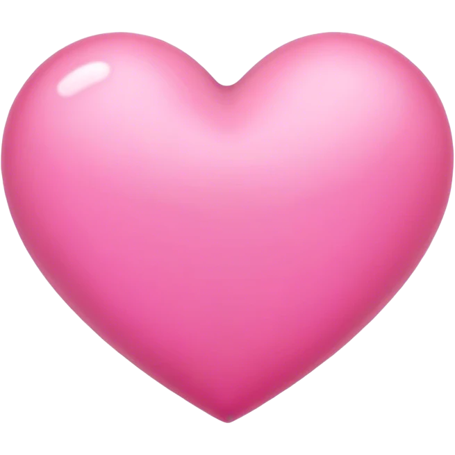 Heart pink emoji
