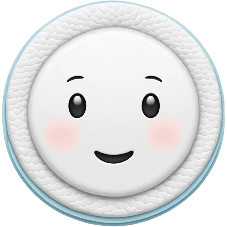 Round Cotton pads emoji