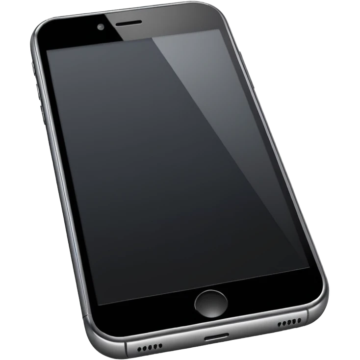 smartphone en estilo minimalista emoji