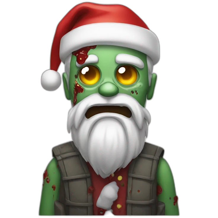 zombie santa emoji