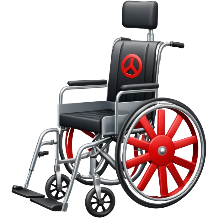 wheelchair with a red prohibition symbol emoji