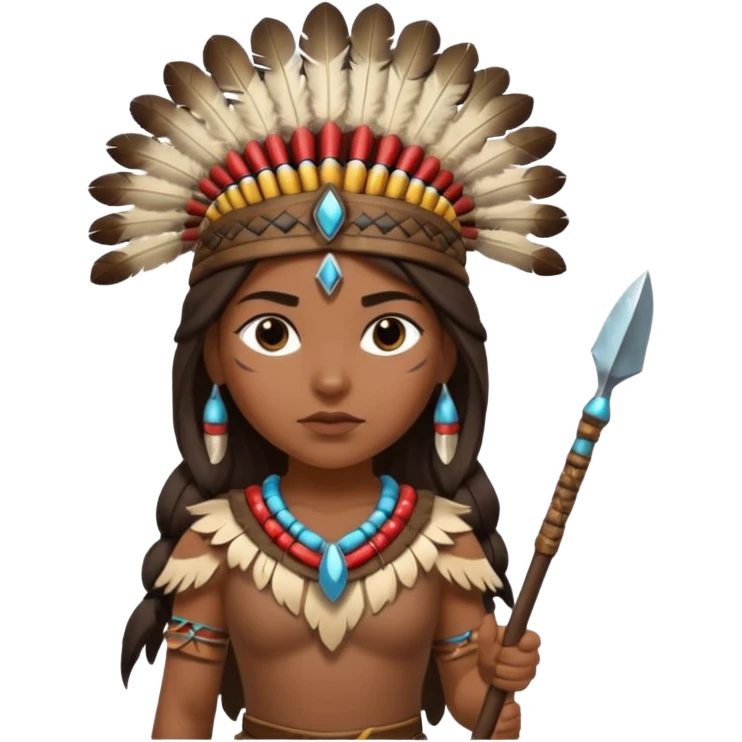 Native American girl warrior  emoji