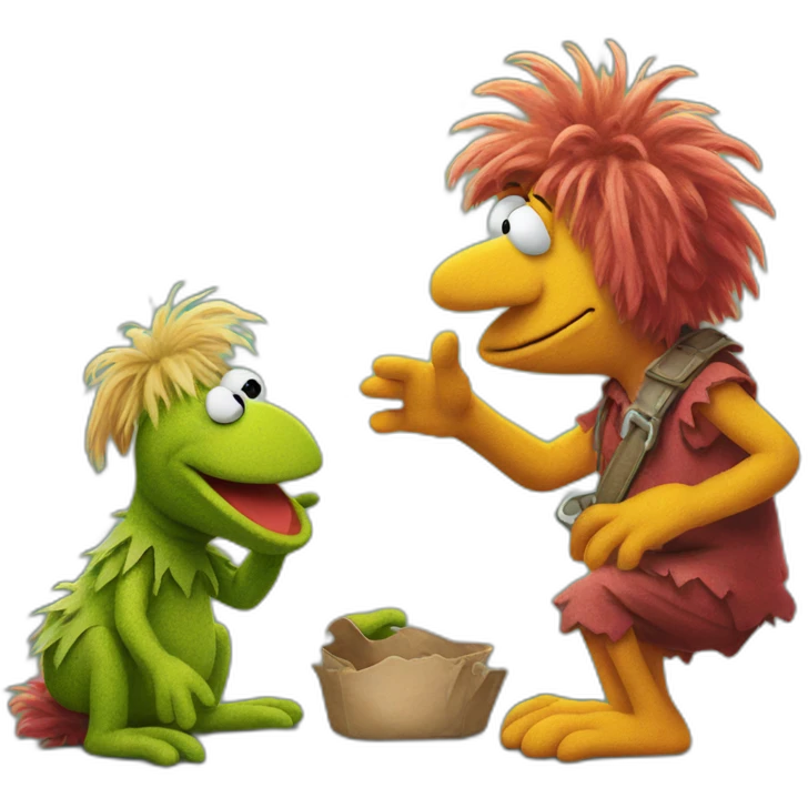 FRAGGLE chatting in WhatsApp  emoji