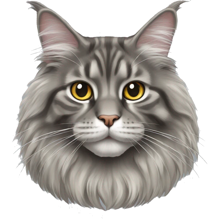 Maine Coon gris  emoji