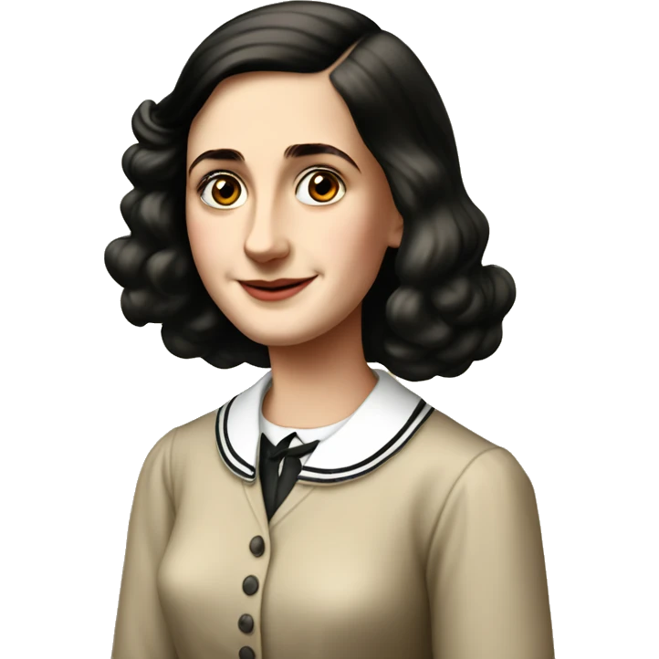 anne frank and her dairy emoji