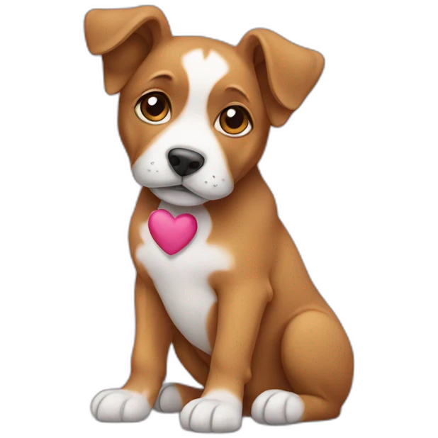 heart with puppy emoji