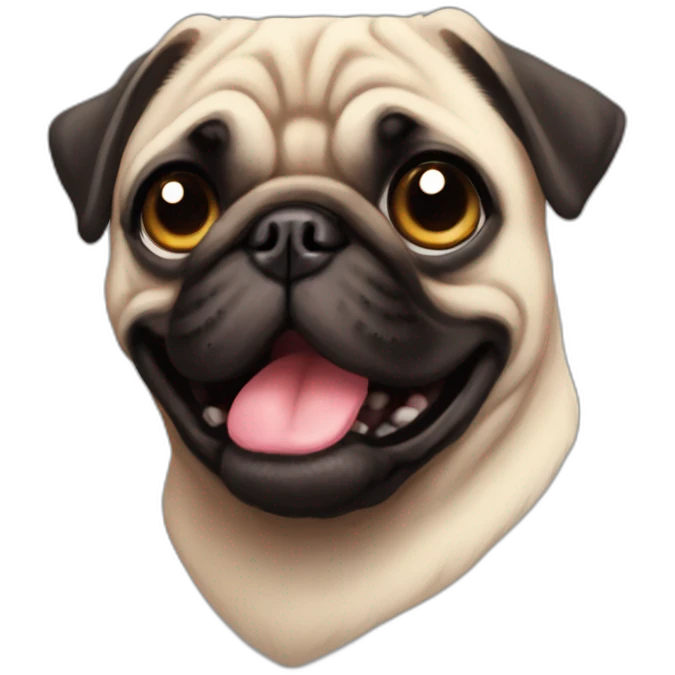 pug heart eyes emoji
