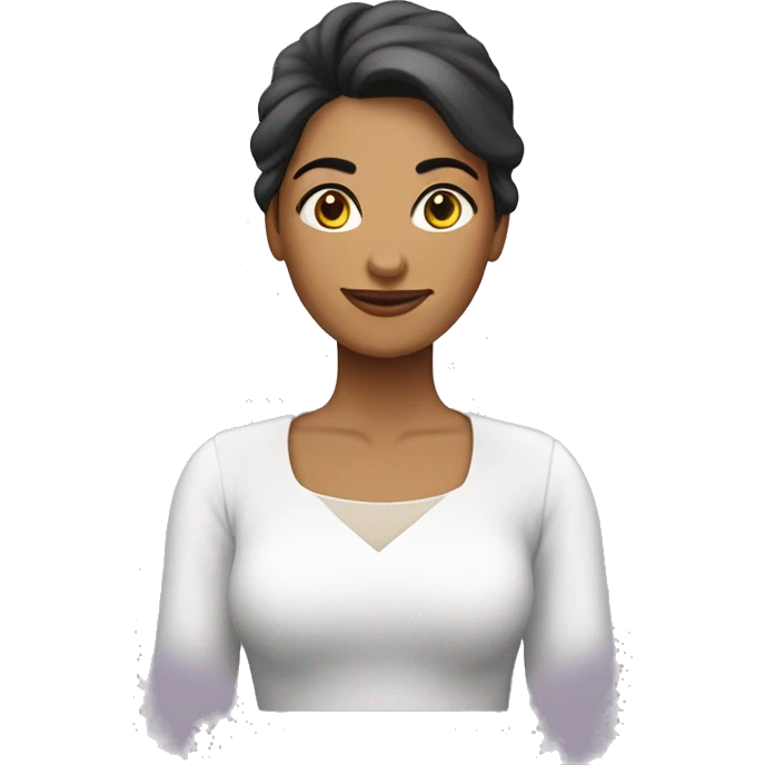 mulher ruia cabelos longos lisos sorrindo e com véu de noiva emoji