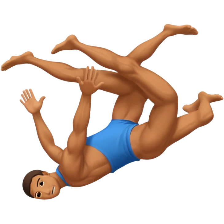 Man doing a flip emoji
