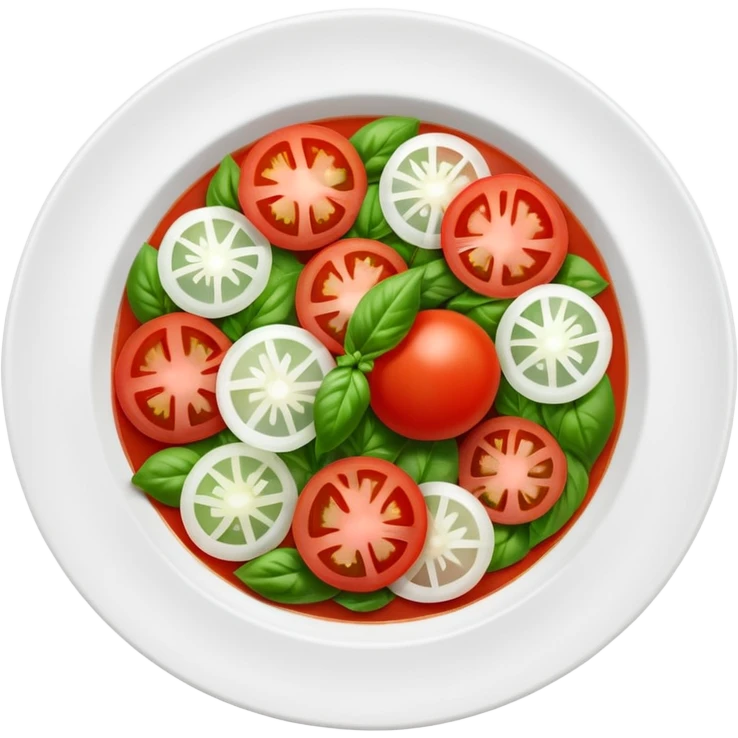 Fai un miscuglio Marinato di pomodoro fresco, cipolla, basilico e origano tutti tagliati  emoji