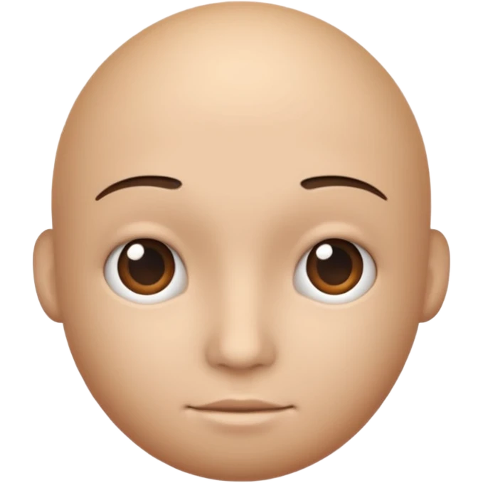 A big shpere head with cyli emoji