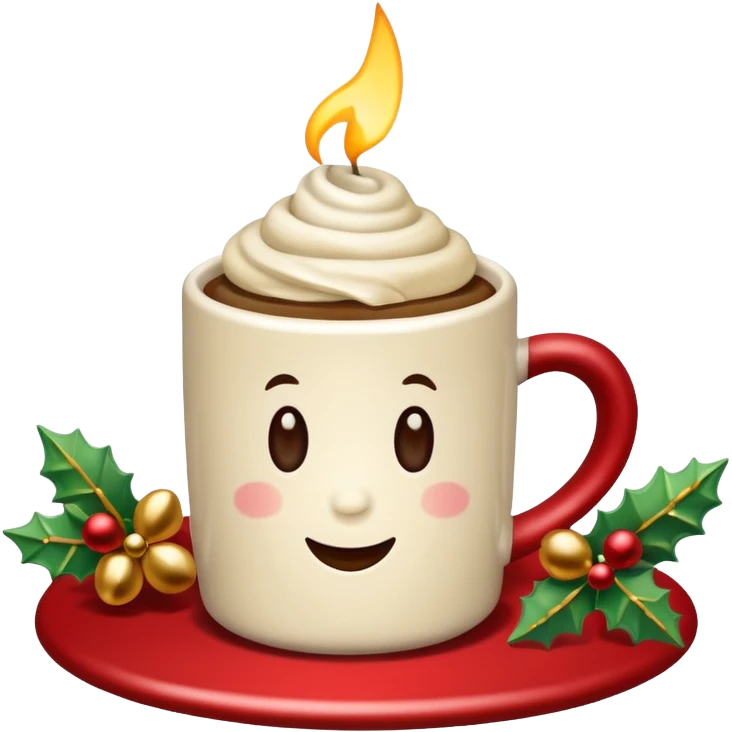 vanilla coffee christmas emoji