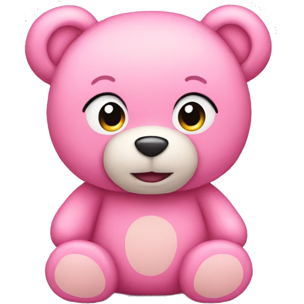 pink teddy bear emoji