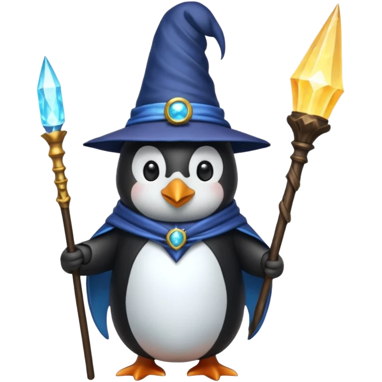 пингвин волшебник emoji