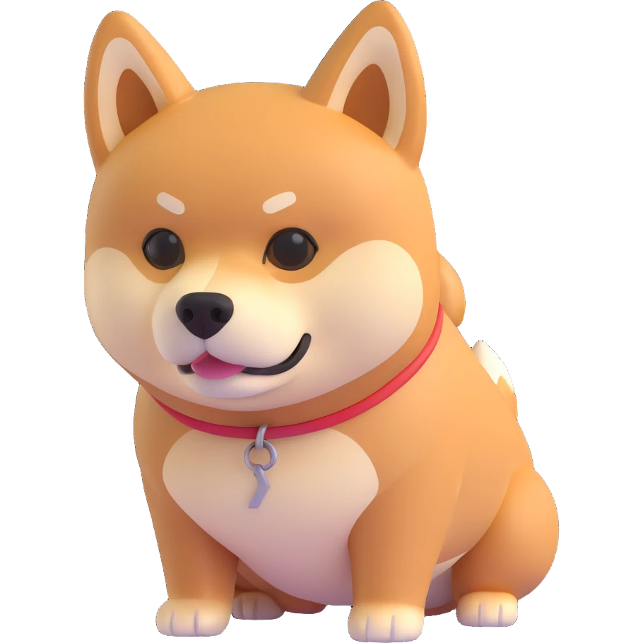 shiba inu with muscles emoji