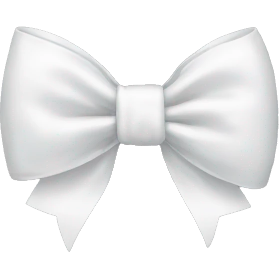 white bow emoji
