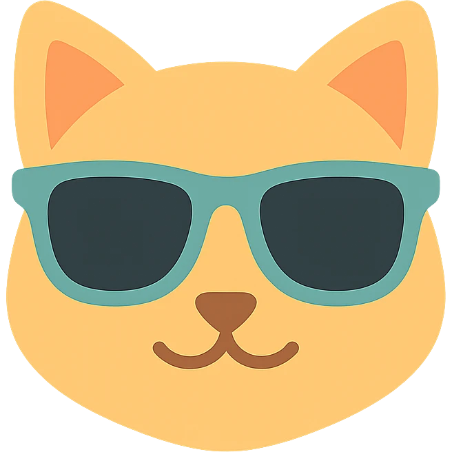 cat wearing sunglasses emoji