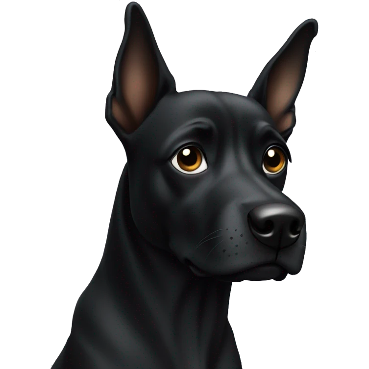 Black dog emoji