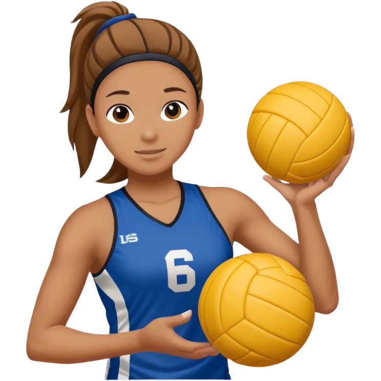 volleyball player, horse, with volleyball ball emoji