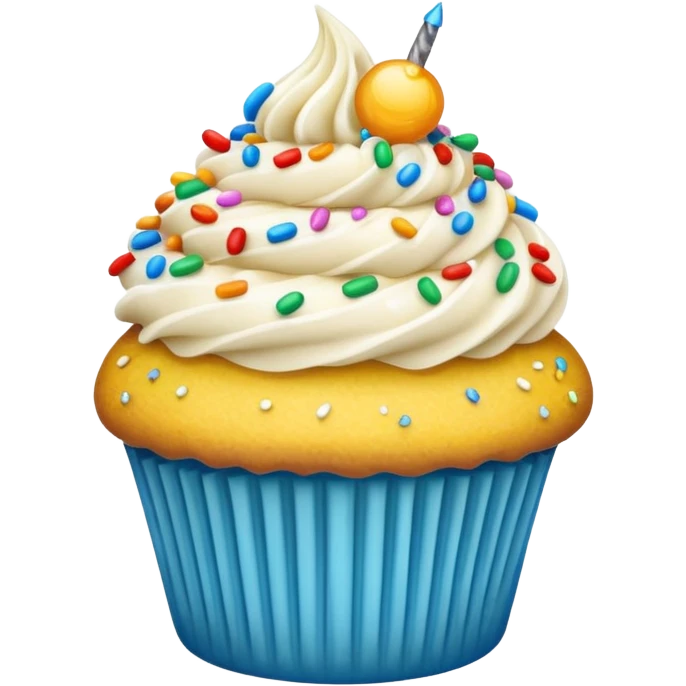 sparkly cupcake emoji