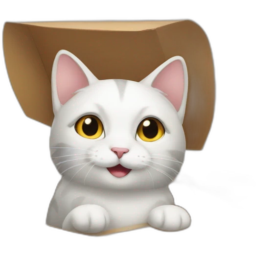 cat in a box emoji