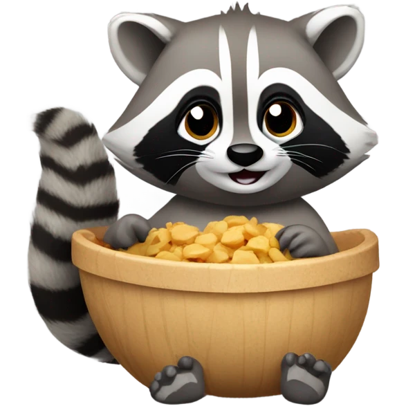 Trash panda emoji