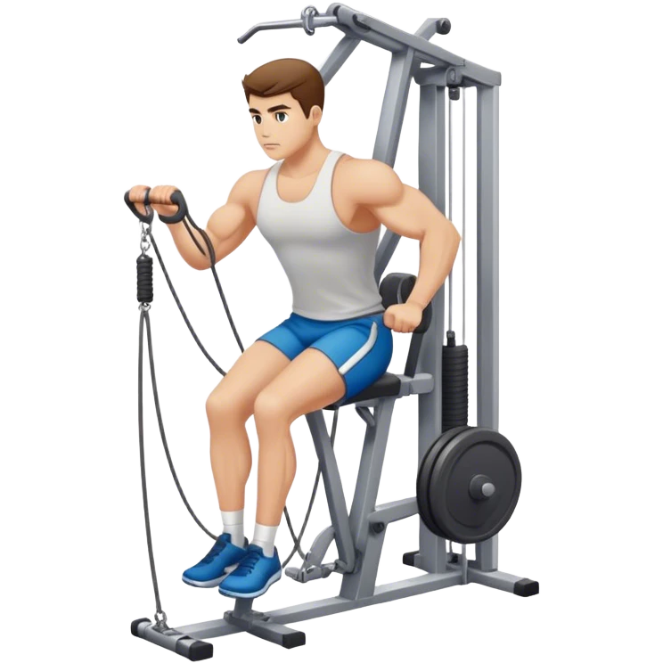 gym cable machine exercise emoji
