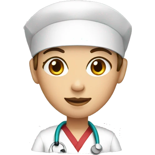 red scrubs nurse emoji