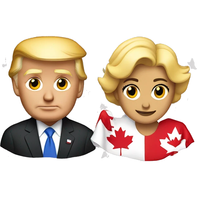 Donald trump and Canada  emoji