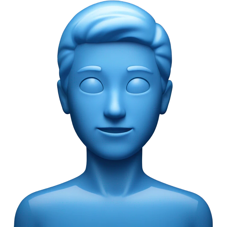 Blue emoji