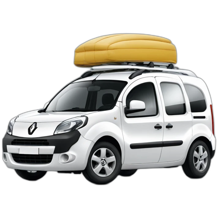 renault kangoo blanc de côté sans barres de toi emoji