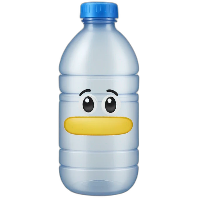 plastic clear waterbottle emoji