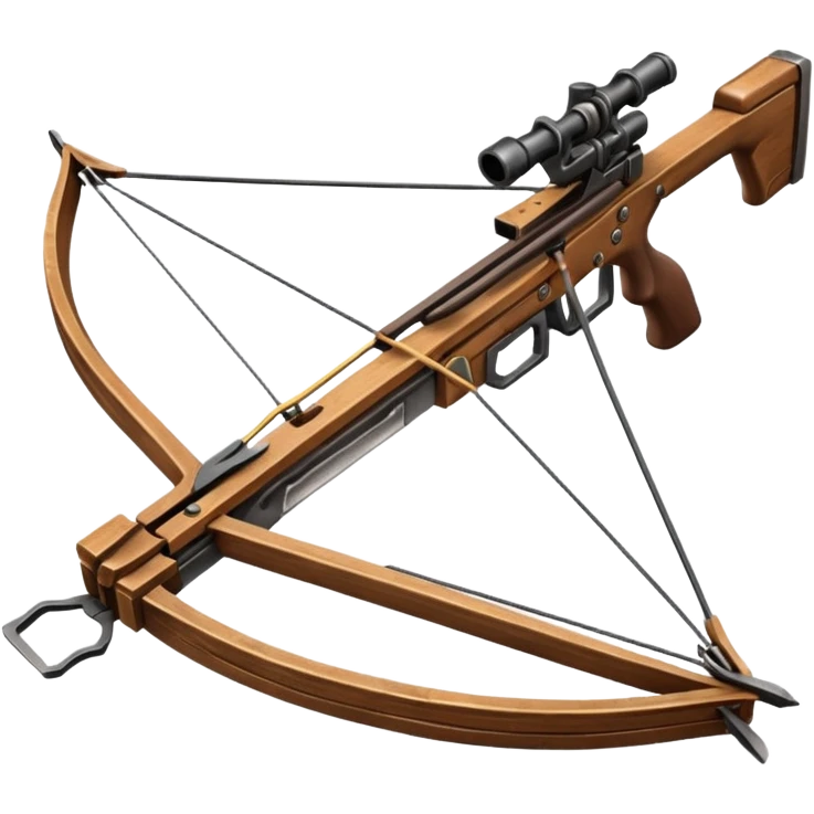wooden crossbow, no scope emoji