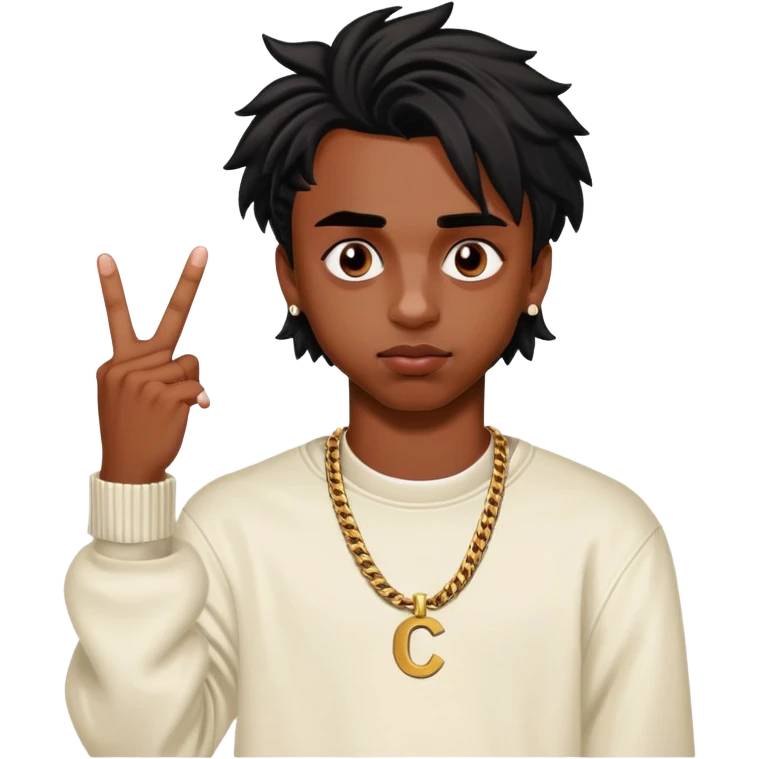 playboi carti giving the middle finger emoji