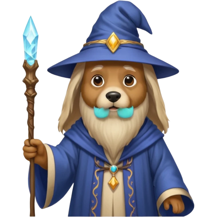 Dog wizard emoji