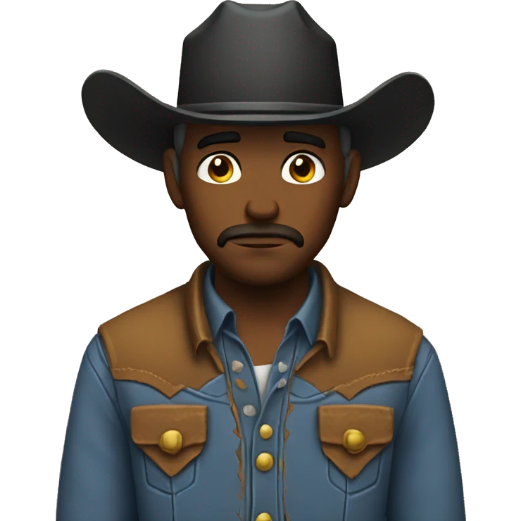 Sad cowboy emoji